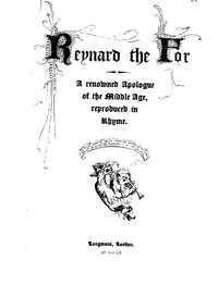 Reynard the Fox (Naylor, 1845)