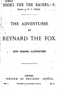 The Adventures of Reynard the Fox (Stead, 1896)