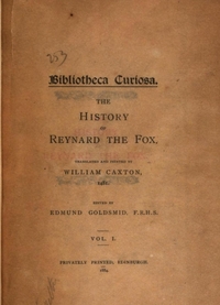 The History of Reynard the Fox (Goldsmid, 1884)