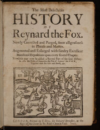 The Most Delectable History of Reynard the Fox (Brewster, 1701)