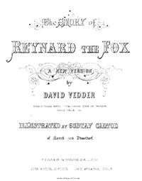 The Story of Reynard the Fox (Vedder, 1852)
